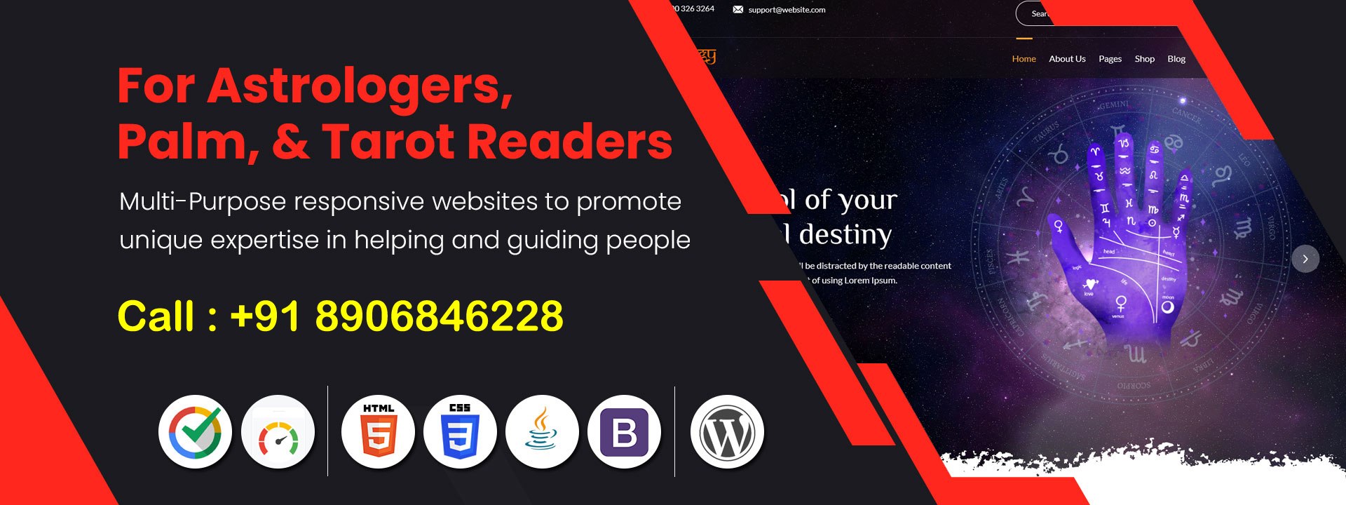 astrology website design company near me