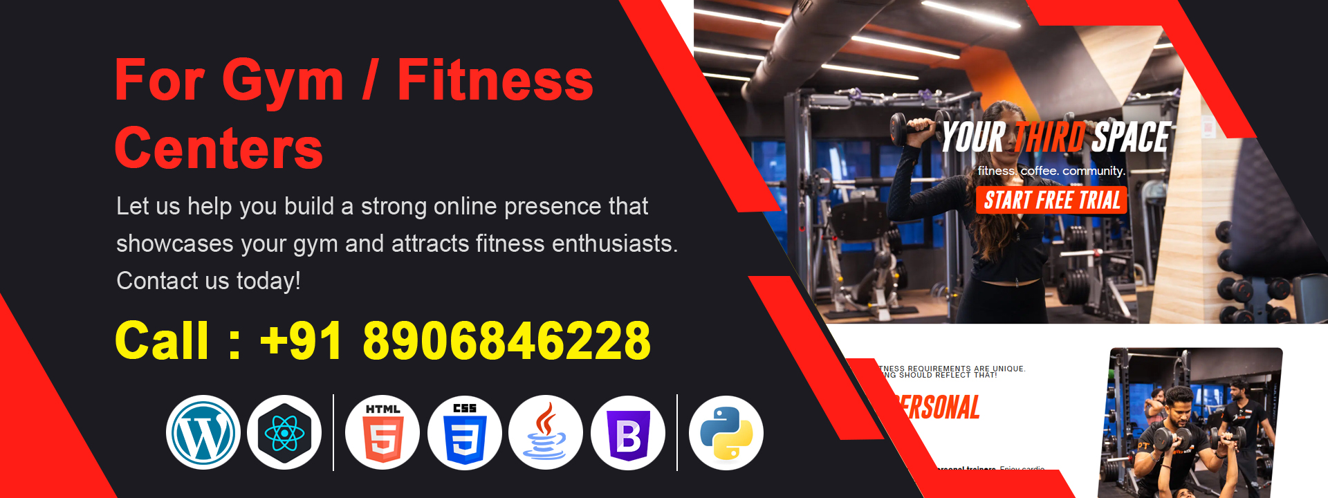 best gym website design company in dhanbad