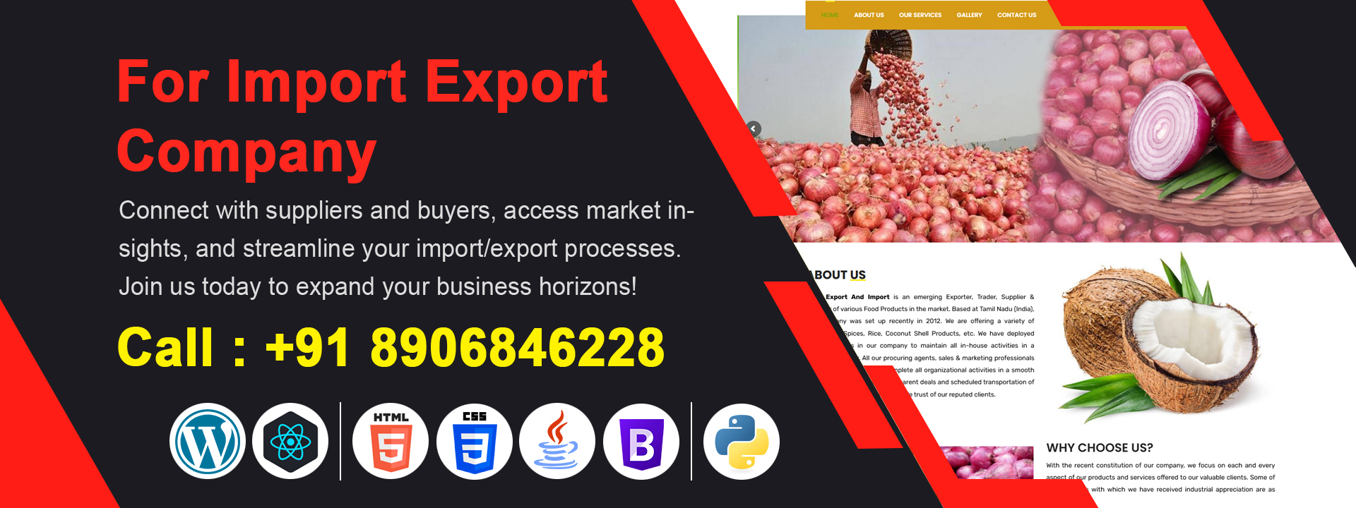 best import export website design company in jalpaiguri