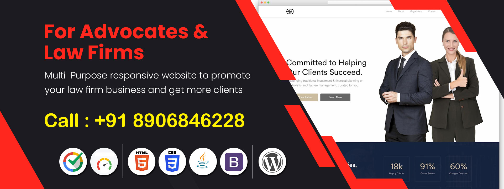 lawyer website design in rajkot