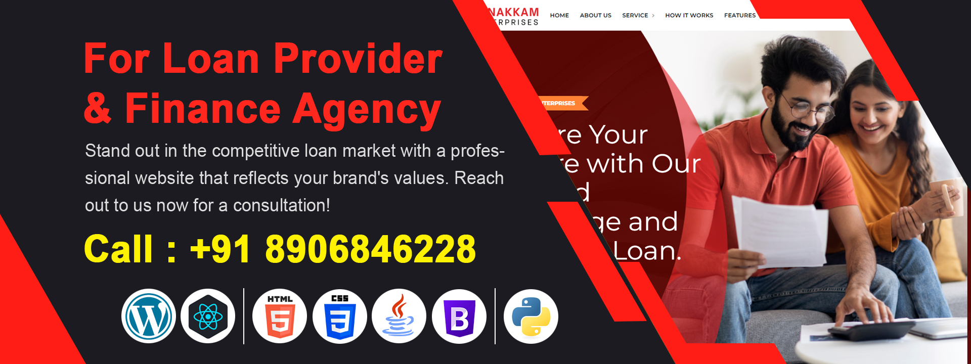 loan company website design kanpur