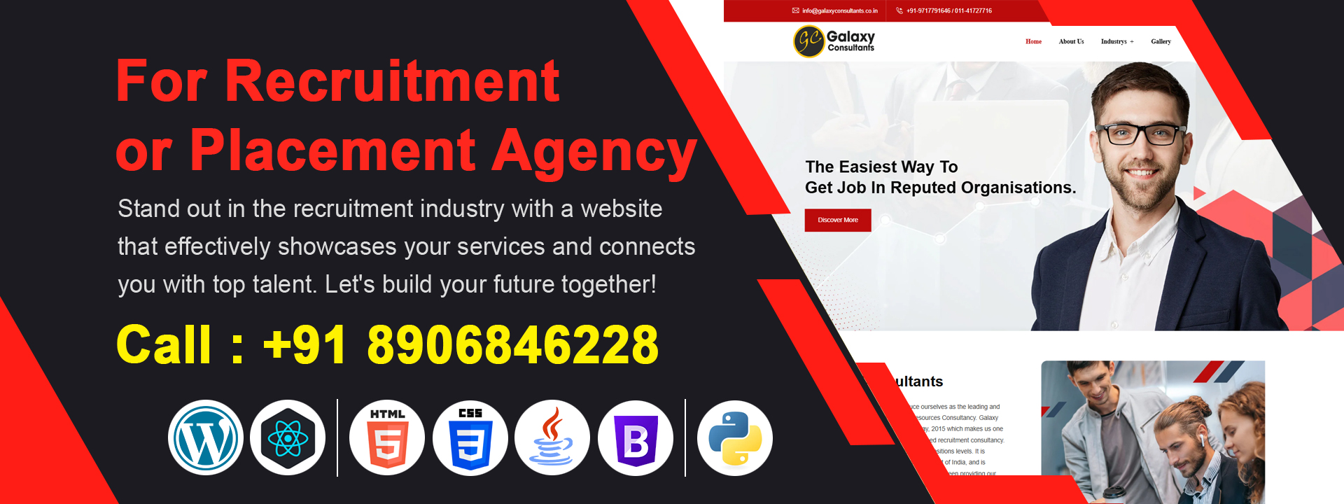 best placement agency website design company in bangalore