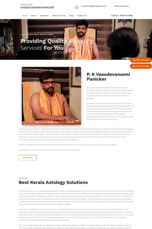 astrologer website designing in ghola