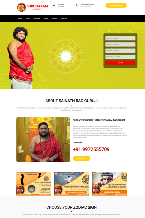 astrologer website designing in ghola