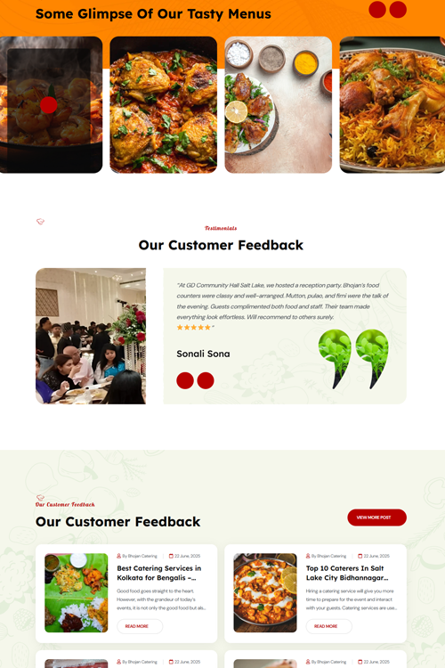 best catering website design company madurai