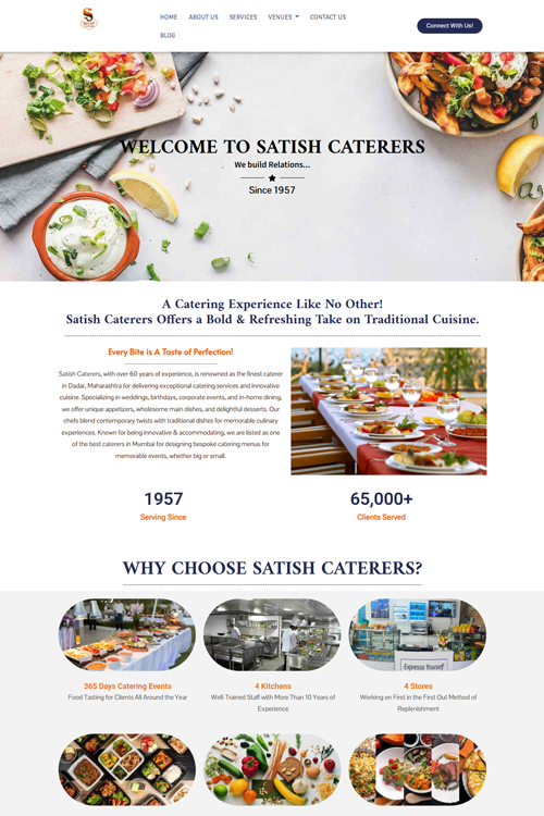 best catering website design company madurai
