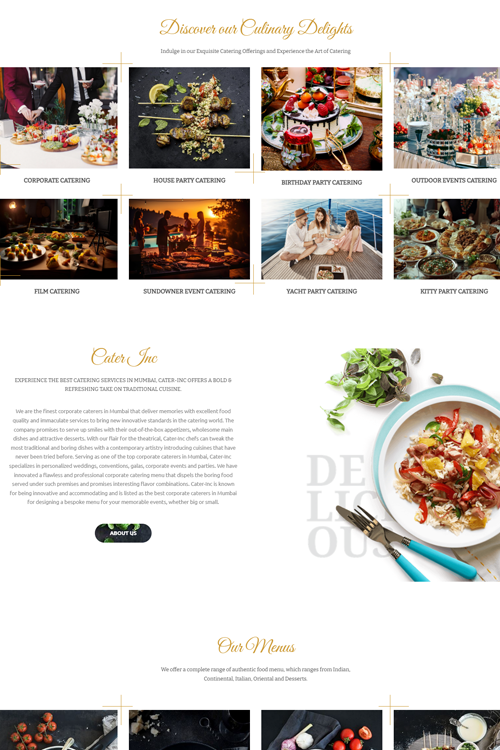 best catering website design company madurai