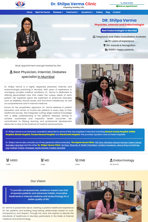 best doctor website design in faridabad