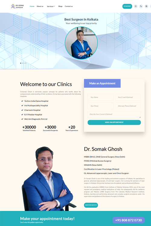 best doctor website design in faridabad