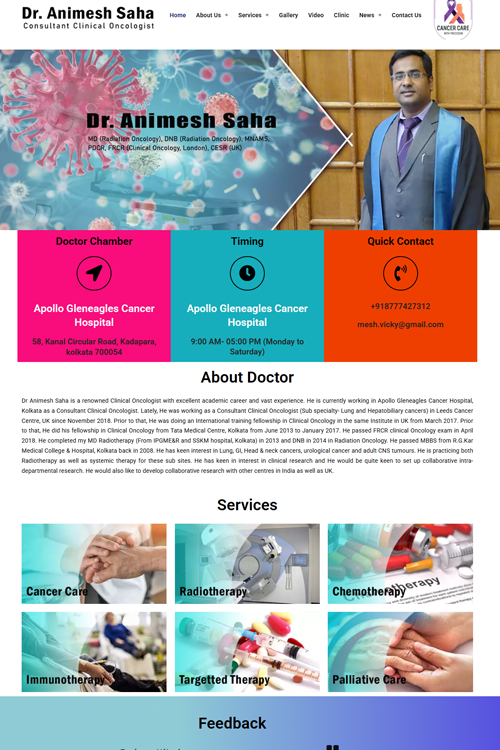 best doctor website design in faridabad