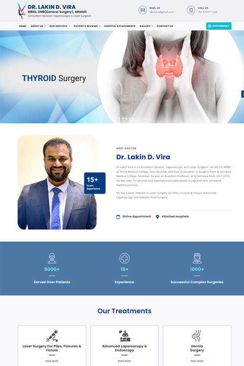 best doctor website design in faridabad