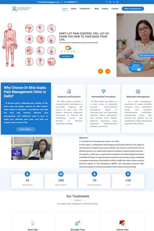 best doctor website design in faridabad