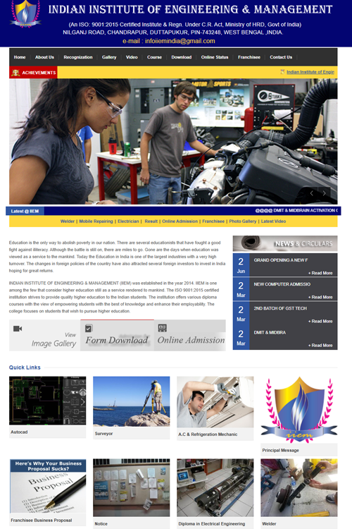best college website design in preet vihar