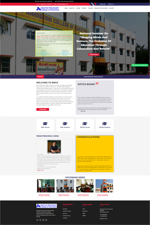 best college website design in preet vihar