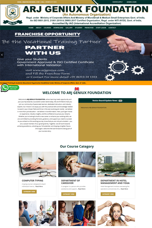best college website design in preet vihar