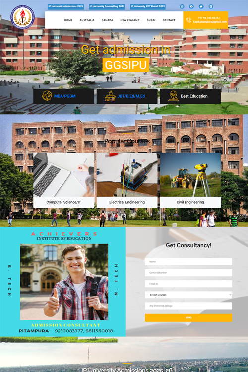 best college website design in amet