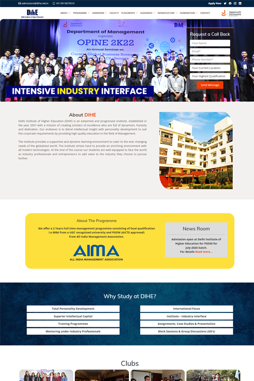best college website design in amet
