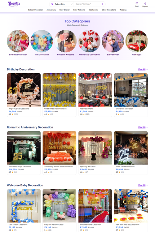 best event organizer website design in jabalpur