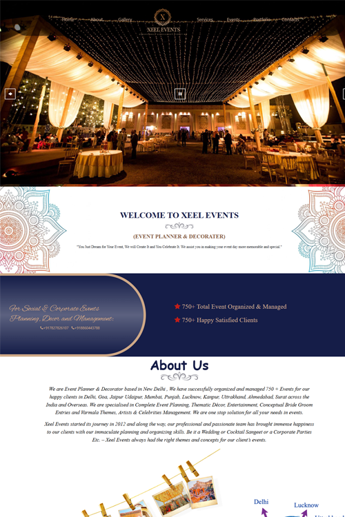 best event organizer website design in jabalpur