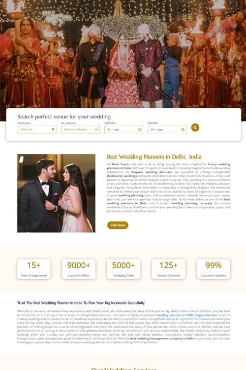 best event organizer website design in jabalpur