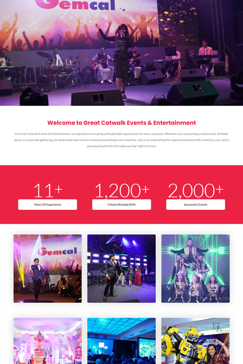 best event organizer website design in jabalpur