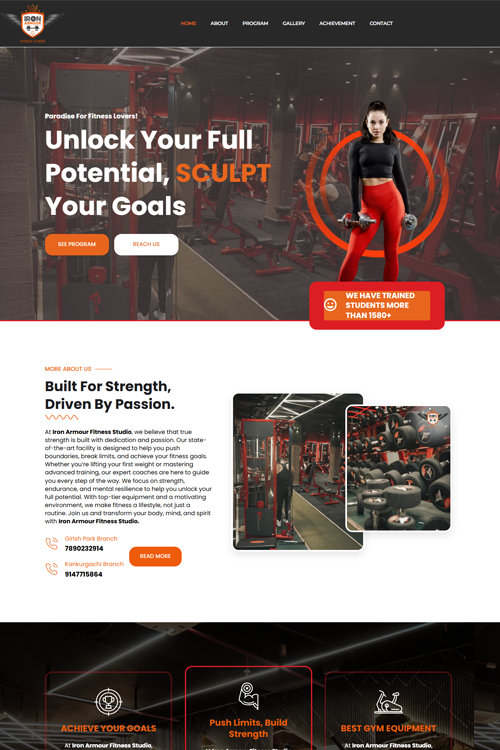 best gym website design in dhanbad