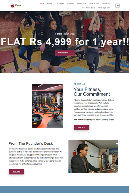 best gym website design in dhanbad