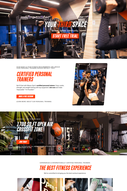 best gym website design in dhanbad