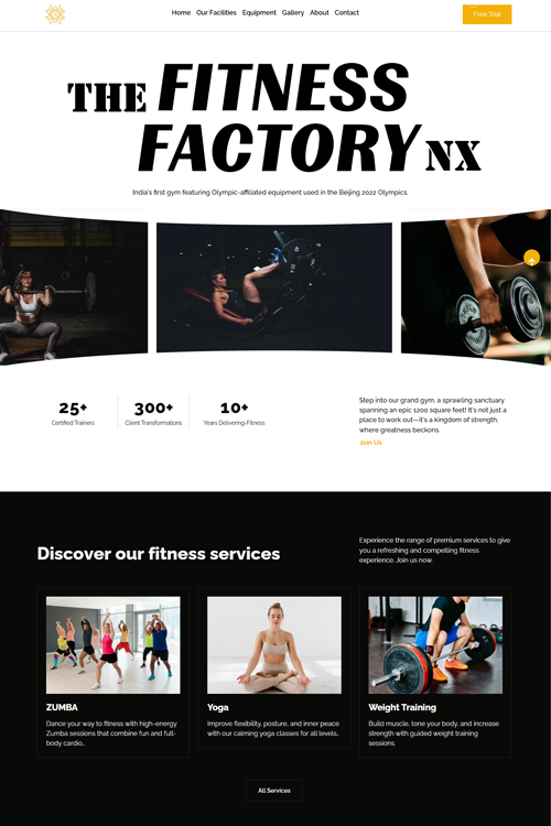 best gym website design in dhanbad