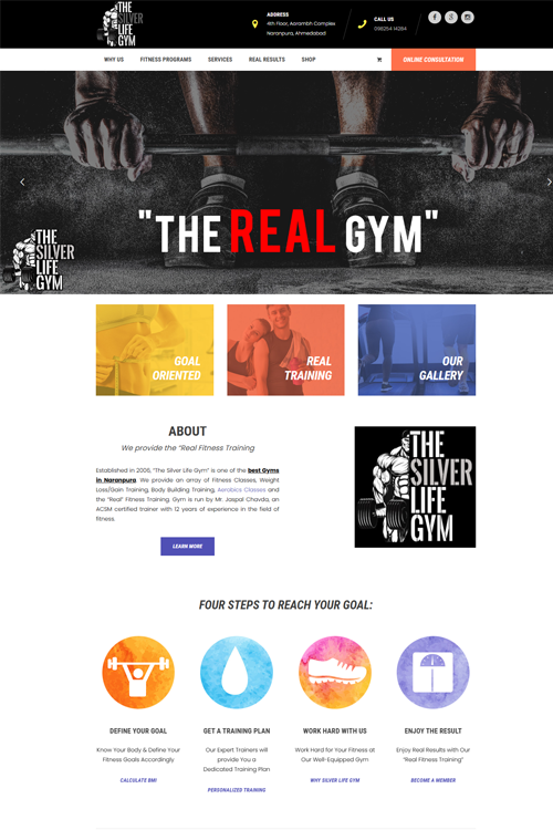 best gym website design in dhanbad