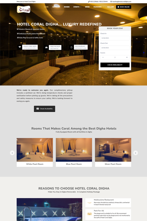 best hotel website design in kharagpur