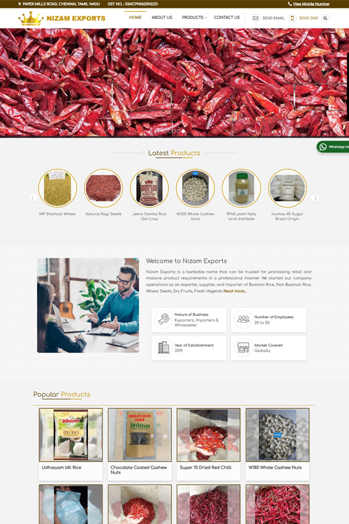 best import export website design in jalpaiguri