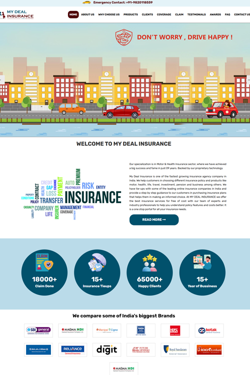 best insurance website designing company baruipur