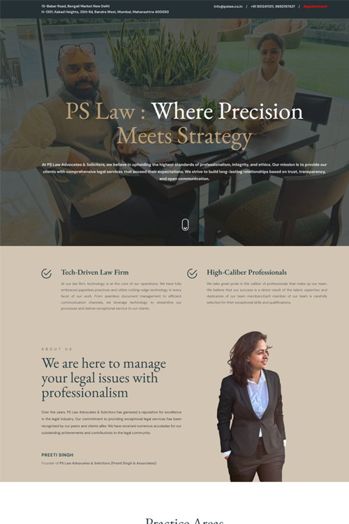law firm website design in rajkot
