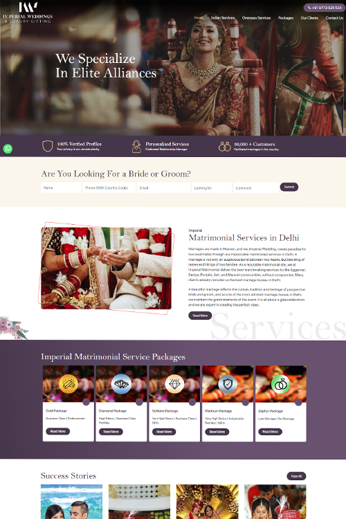 matrimonial website designers in kakinada