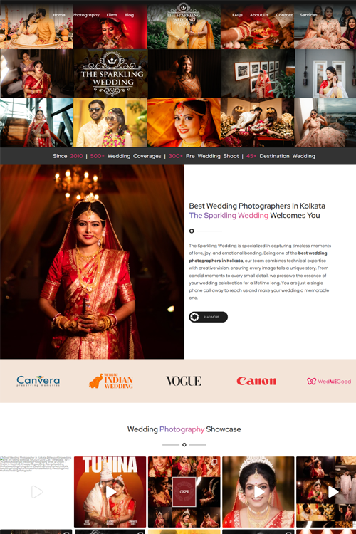 best photographer website design in patna