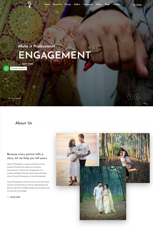 best photographer website design in patna