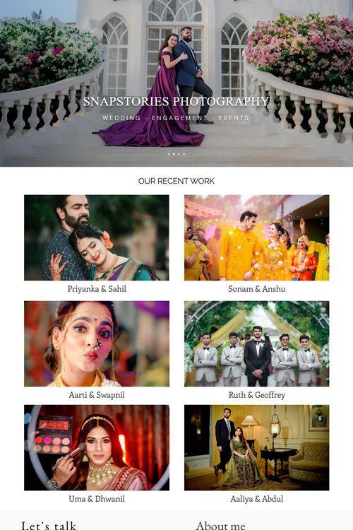 best photographer website design in patna