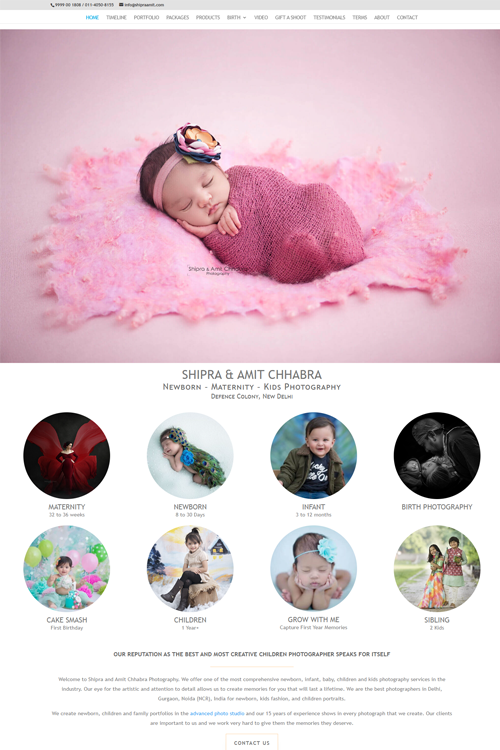 best photographer website design in patna