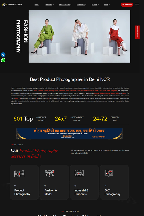 best photographer website design in patna