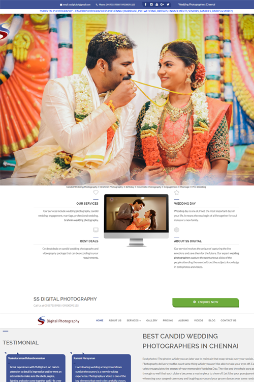 best photographer website design in patna