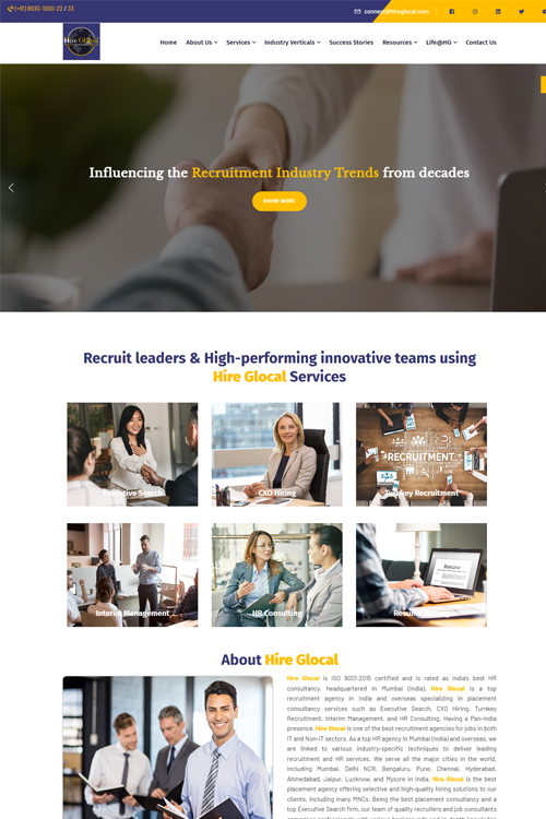 best placement agency website design in bangalore