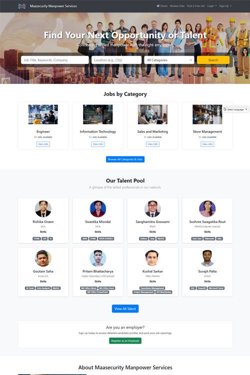best placement agency website design in bangalore