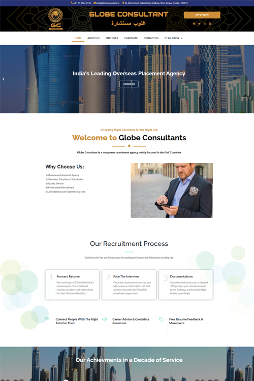 best placement agency website design in bangalore