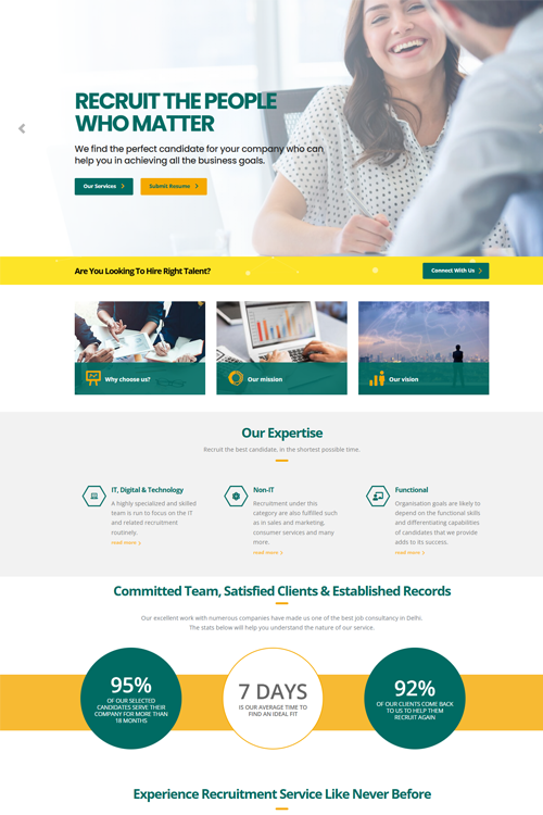 best placement agency website design in bangalore