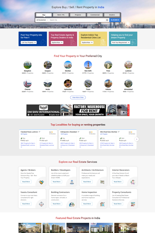 top real estate website development services in ghaziabad