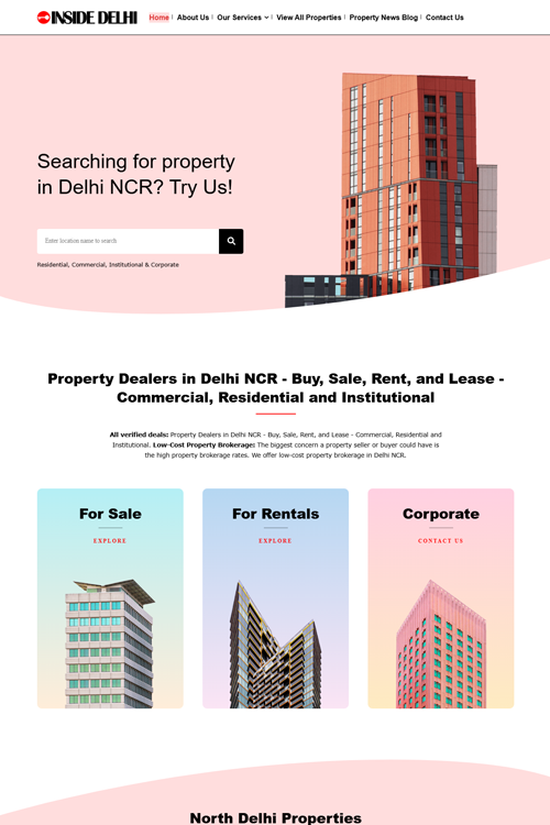 top real estate website development services in ghaziabad