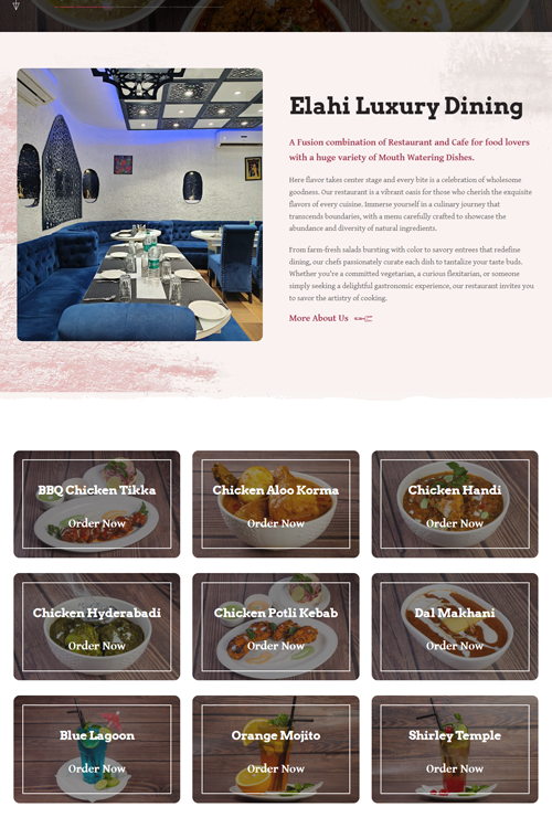 best restaurant website design in vadodara