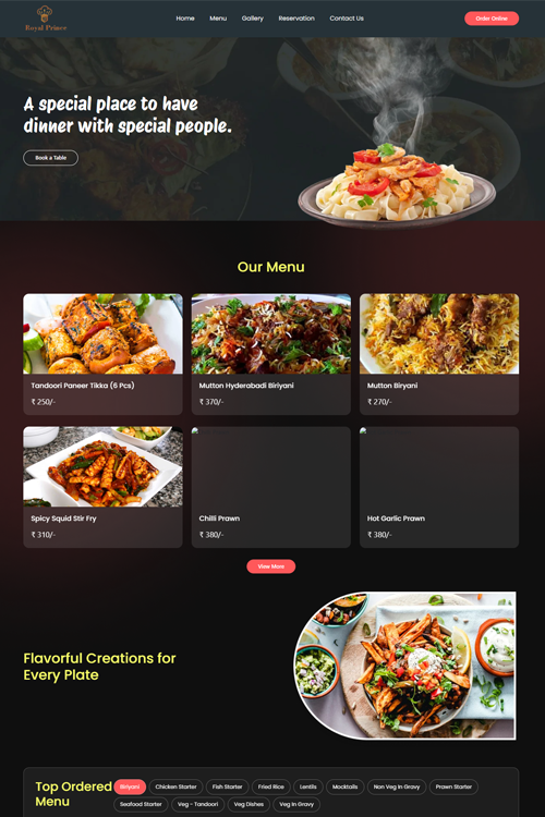 best restaurant website design in vadodara