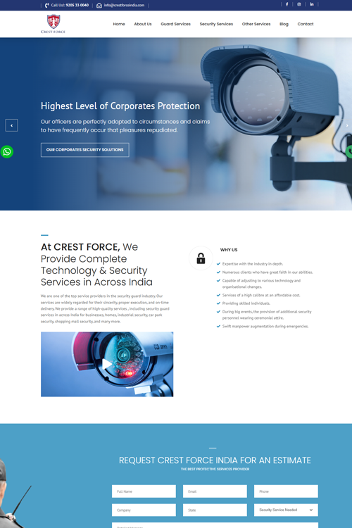 best security agency website design in cooch behar